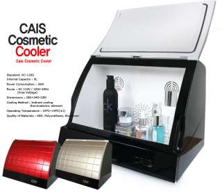 CAIS Cosmetic Fridge Cooler Refrigerator Make Up Case  