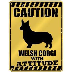   Caution : Welsh Corgi With Attitude  Parking Sign Dog: Home & Kitchen