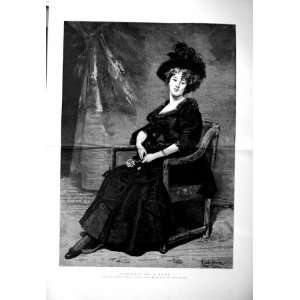  1886 Carolus Duran Fine Art Portrait Beautiful Lady: Home 
