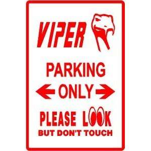  VIPER PARKING sports car race new auto sign