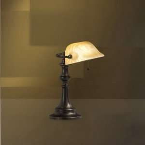   New Informality Traditional/Classic Bronze Banker Desk Lamp 1Lt Porta