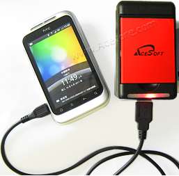 2X 1800mAh Battery+Dock Charger+Data 4 Verizon HTC Rezound ADR6425 