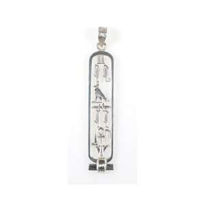  Egyptian PEACE Cartouche   Open Style in Sterling Silver 