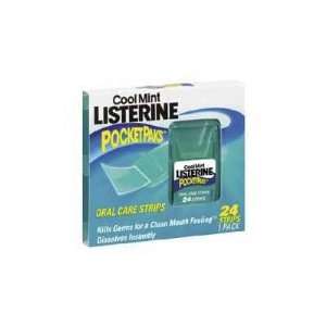  Listerine Oral Strips, Kills Germs, 12/BX, Cool Mint 