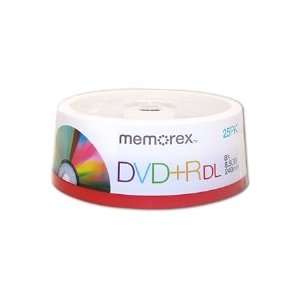  Memorex 05712, DVD Recordable Media, DVD+R DL, 8x, 8.50 GB 
