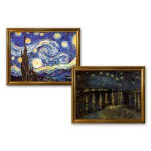  Starry Night and Starry Night over the Rhone by Vincent van Gogh 