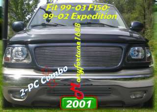 99 03 01 2000 2003 Ford F 150 F150 Billet Grille COMBO  