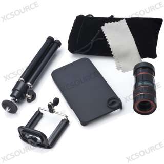 8X Camera Zoom Lens + Tripod + Case for iphone 4 DC73  