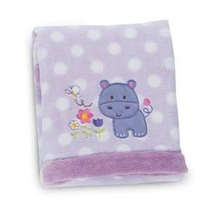  Kids Line Printed Boa Blanket, Hippo: Baby