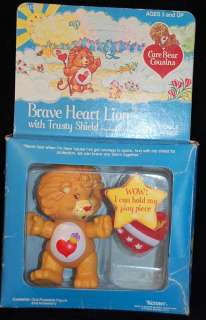 CoMpLeTe BRAVE HEART LION 1985 CARE BEAR Poseable Figure MIB ACCESSORY 