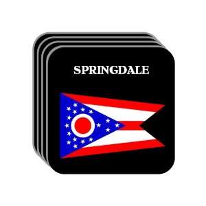 US State Flag   SPRINGDALE, Ohio (OH) Set of 4 Mini Mousepad Coasters