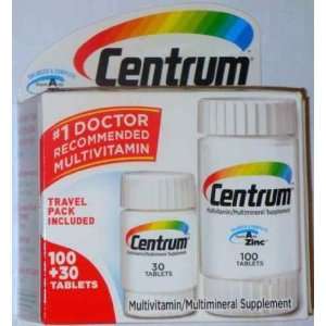 Centrum Multivitamin/multimineral Tablets, 130 count Bottles (Pack of 