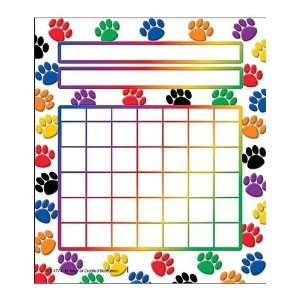   Resources Colorful Paw Prints Incentive Charts (4773)