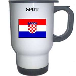  Croatia/Hrvatska   SPLIT White Stainless Steel Mug 