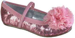   Stride Rite Buffy Sparkly Flower Flats Kids Dress Girls Shoes  
