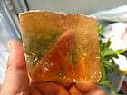 320g Rare Optical yellow Calcite Crystal Iceland Spar transparent
