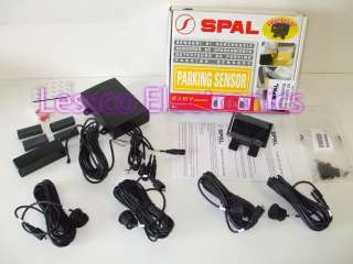 Spal 35600149 Deluxe Back Up Sensor Reverse Safety Kit + FREE Cutter 