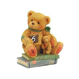 Cherished Teddies Chalking Up Six Wishes Age 6 Bear Figurine  