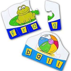   Spell Word Puzzle Cards, 4 Letter Spelling Puzzle Cards: Toys & Games