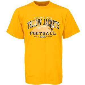  Georgia Tech Yellow Jackets Gold Ivy Over T shirt: Sports 