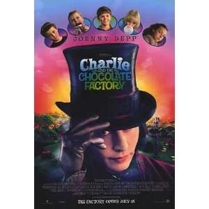 Charlie and the Chocolate Factory Movie Poster Double Sided Original 