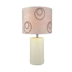  Lite Source 1 Light Navarro Table Lamp Ivory Ceramic LS 