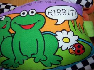 SOFT PLAY BABY TODDLER SOFT CLOTH BOOK FROG  