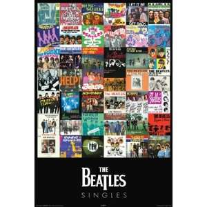  Beatles Singles Album Covers Rock Music Poster 24 x 36 