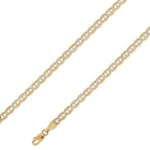 14K Solid 2 Two Tone Yellow White Gold Gucci   Mariner Chain Necklace 