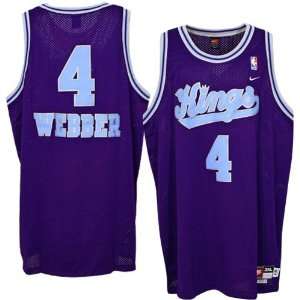  Nike Sacramento Kings #4 Chris Webber Purple Rewind 