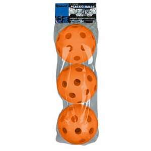 Markwort 12 Perforated Plastic Softballs Pkg Of 3 ORANGE 12 (PACKAGE 