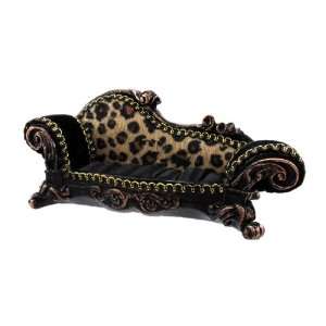  Leopard Print Retro Settee Sofa Ring Holder Jewelry 