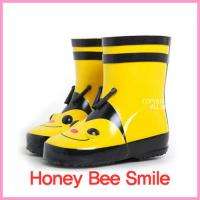 Kids Boys Girls Waterproof Rain Boots Size6 13 Flog Bee  