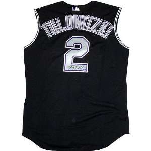  Troy Tulowitzki Authentic Black Rockies Jersey Sports 