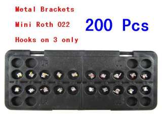 200* Dental Orthodontic Metal Brackets Mini Roth .022  
