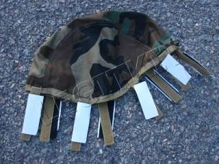   ACH Helmet Cover Woodland/Desert Velcro Size SMALL   MEDIUM  