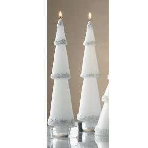  Snowcap Taper Candles ( set of 2)
