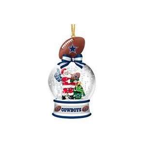  Brand New Collectible DALLAS COWBOYS Snow Globe Ornament 
