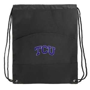  TCU Logo Drawstring Bag Cinch Texas Christian University 