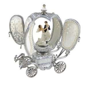  Cinderellas Carriage Musical Box   Genuine Goose Egg 