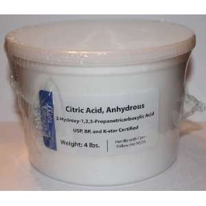  Citric Acid   Food Grade   4 Pound Tub: Everything Else