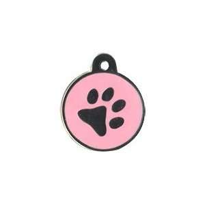  Medium SmartTag Pet ID   Pink Paw Print: Pet Supplies