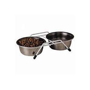  Classic Pet Products Stainless Steel Double Diner 3 Quart 
