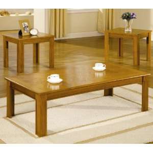  Parquet Top 3 Pc Coffee/End Table Sets by Coaster
