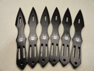 SET OF 6 SPIDER NINJA THROWING KNIVES MADE IN PAKISTAN 5640DE  