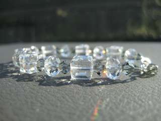 925 Silver Swarovski Crystallized Bracelet Earrings Set  