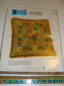 Vintage Floral Delicacy Embroidery Pillow Kit   SIP  