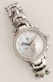 Tag Heuer Link MOP Diamond Chronograph Ladies Wrist Watch CJF1314 