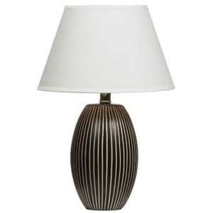  Dainolite 10026 COF Ceramic 18H Table Lamp in Coffee with 