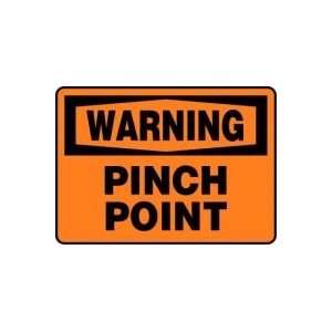   : WARNING PINCH POINT 10 x 14 Adhesive Vinyl Sign: Home Improvement